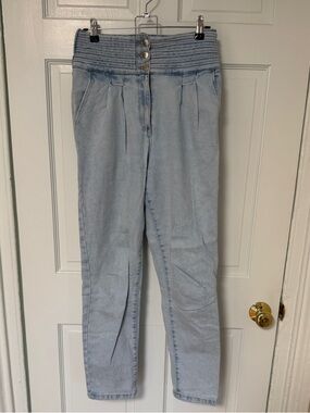Sezane Sidney Trousers Bleu Snow